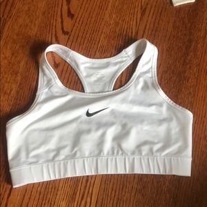 White Nike Sports Bra